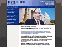 Tablet Screenshot of hirshlaw.com
